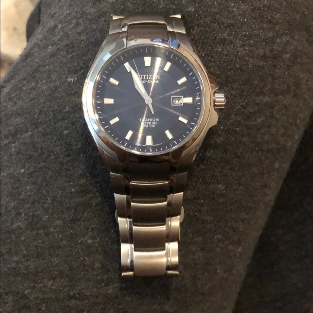 OBO Citizens Eco-Drive Titanium Sapphire WR100